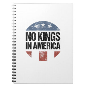 Keine Könige In Amerika Vintage Patriotisch Keine Notizblock