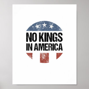 Keine Könige In Amerika Vintage Patriotisch Keine  Poster