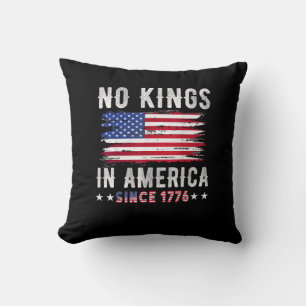 Keine Könige In Amerika Vintage Patriotisch Unabhä Kissen