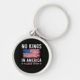 Keine Könige In Amerika Vintage Patriotisch Unabhä Schlüsselanhänger