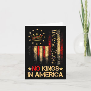Keine Könige in Amerika Wir, das politische Shirt Karte