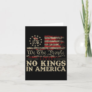 Keine Könige in Amerika Wir, das politische Shirt Karte