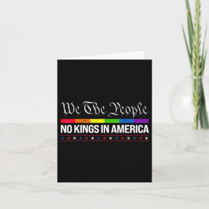 Keine Könige in Amerika Wir, das politische Shirt  Karte