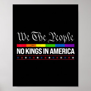 Keine Könige in Amerika Wir, das politische Shirt Poster