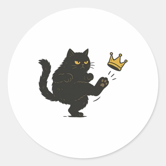 Keine Könige in Amerika Wir, das politische Volk,  Runder Aufkleber (Vorderseite)