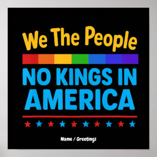 Keine Könige In Amerika Wir Das Volk Gleichheit Fr Poster