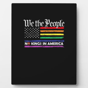 Keine Könige In Amerika Wir Das Volk Kreatives Des Fotoplatte