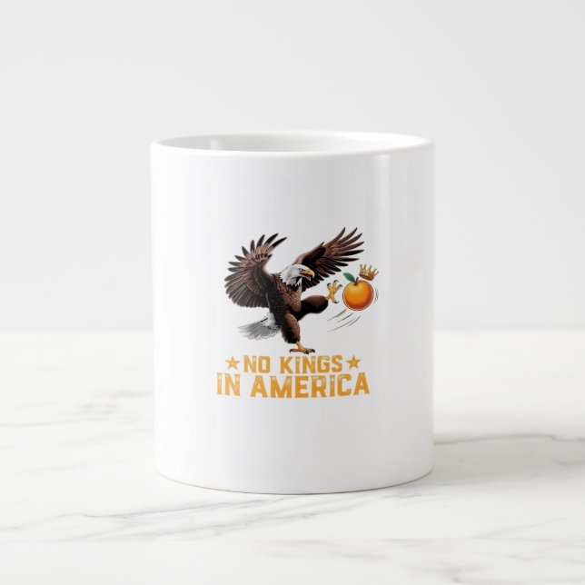 Keine Könige In Amerika Wir, Das Volk Politisch Re Jumbo-Tasse (Vorderseite)