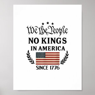 Keine Könige In Amerika Wir Das Volk Politisch Ret Poster