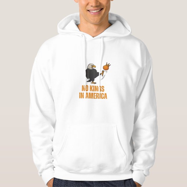 Keine Könige In Amerika Wir Das Volk Politisch Vin Hoodie (Vorderseite)