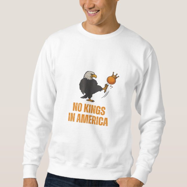 Keine Könige In Amerika Wir Das Volk Politisch Vin Sweatshirt (Vorderseite)