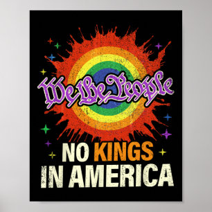Keine Könige in Amerika, wir, das Volk, politische Poster