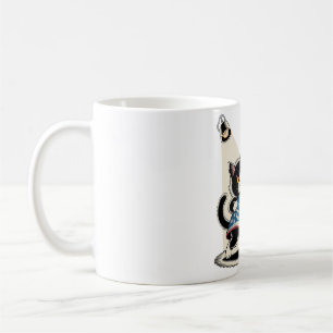 Keine Könige in Amerika Wütende Katzenkunst Kaffeetasse