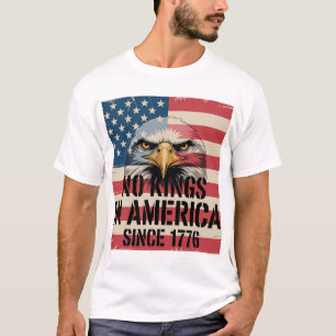 Keine Könige in den USA - Fahne drucken T-Shirt