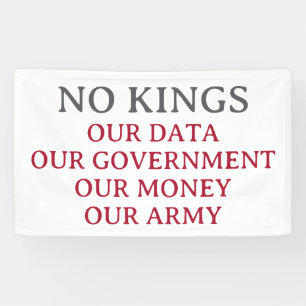 KEINE KÖNIGE INDIVIDUELLE PROTESTE BANNER