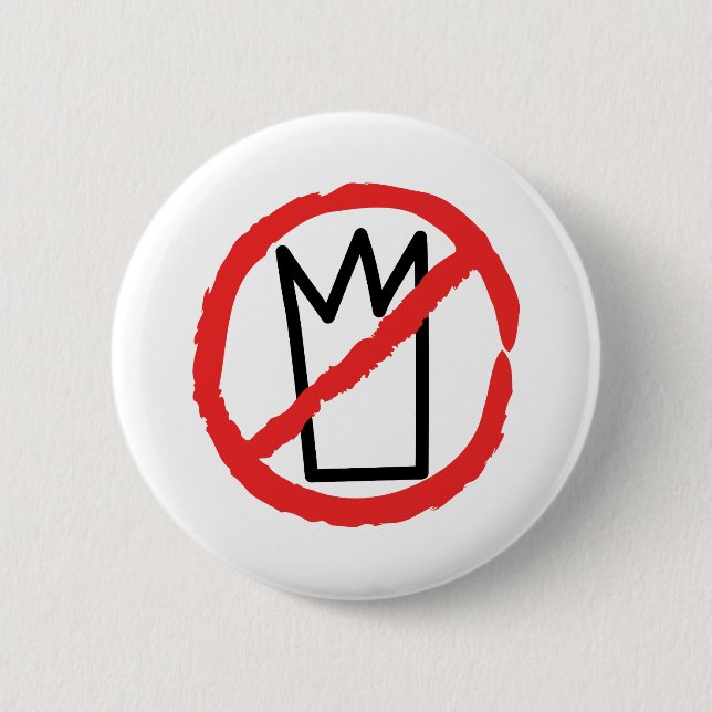 Keine Könige, keine Kronen Demonstration Button (Vorderseite)