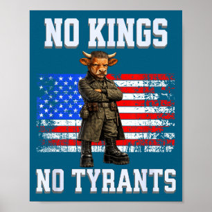 Keine Könige, keine Tyrannen, US-Flagge, patriotis Poster