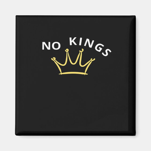 Keine Könige Klassisch Retro Cool Magnet (Vorne)