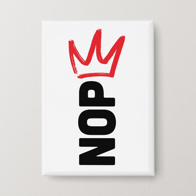 Keine Könige Knopf Button (Vorderseite)