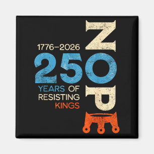 Keine Könige März 2026 Protestschild Magnet