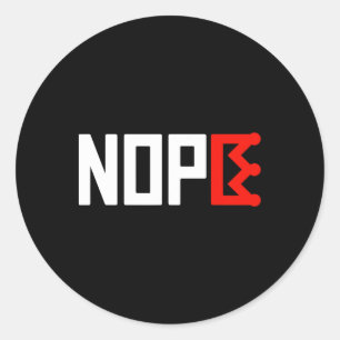 Keine Könige Protest Zeichen horizontal Runder Aufkleber