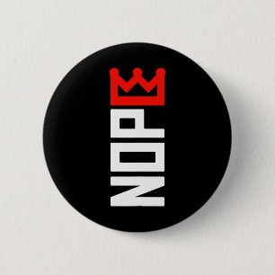 Keine Könige Protest Zeichen vertikal Button