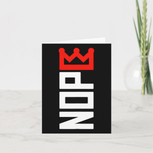 Keine Könige Protest Zeichen vertikal Karte