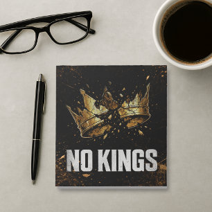 Keine Könige protestieren Notizblock