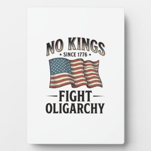 Keine Könige seit 1776 bekämpfen Oligarchie Vintag Fotoplatte