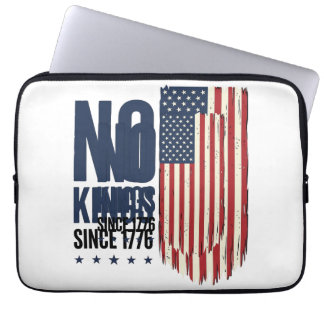 Keine Könige seit 1776 Patrioten-Flag-Shirt-Design Laptopschutzhülle