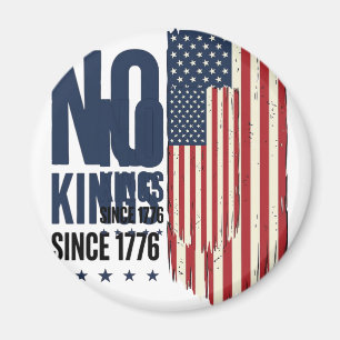 Keine Könige seit 1776 Patrioten-Flag-Shirt-Design Magnet