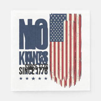 Keine Könige seit 1776 Patrioten-Flag-Shirt-Design Serviette