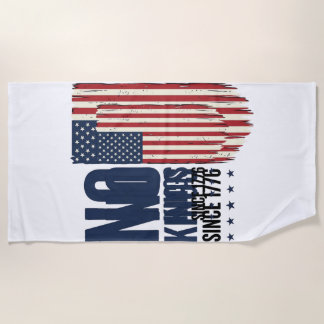 Keine Könige seit 1776 Patrioten-Flag-Shirt-Design Strandtuch