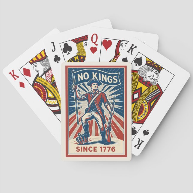 Keine Könige seit 1776 Spielkarten (Rückseite)