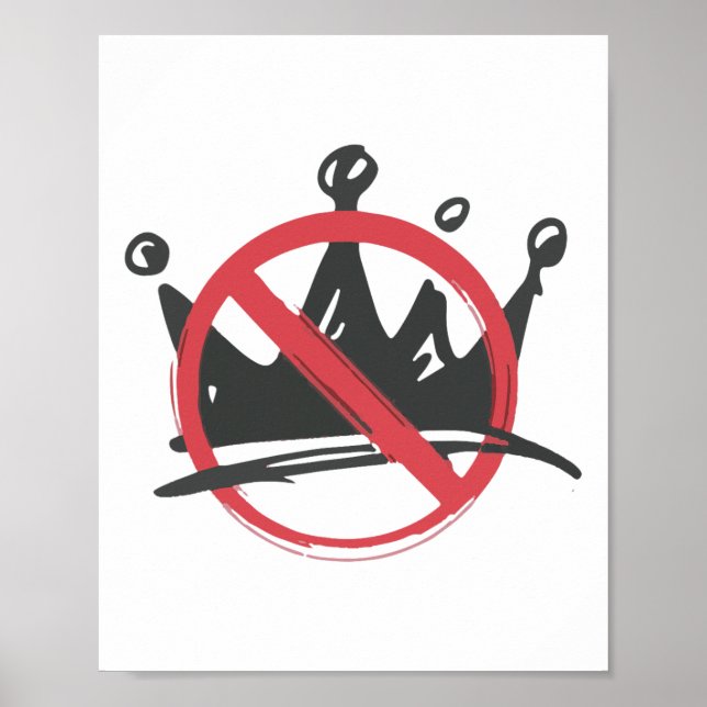 Keine Könige Shirt keine Könige in Amerika Politis Poster (Vorne)