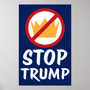 KEINE KÖNIGE STOPP TRUMP Anti-Trump RYBl Prote Poster