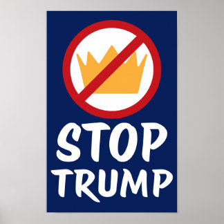 KEINE KÖNIGE STOPP TRUMP Anti-Trump | RYBl | Prote Poster