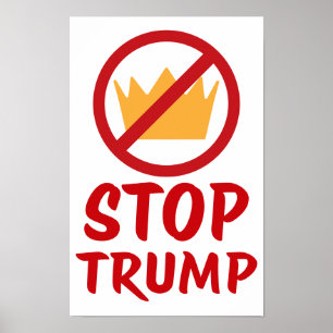 KEINE KÖNIGE STOPPEN TRUMP Anti-Trump   RYW   Prot Poster