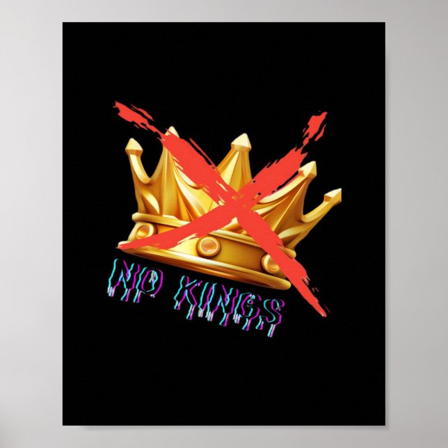 Keine Könige Trendy Design Poster (Vorne)