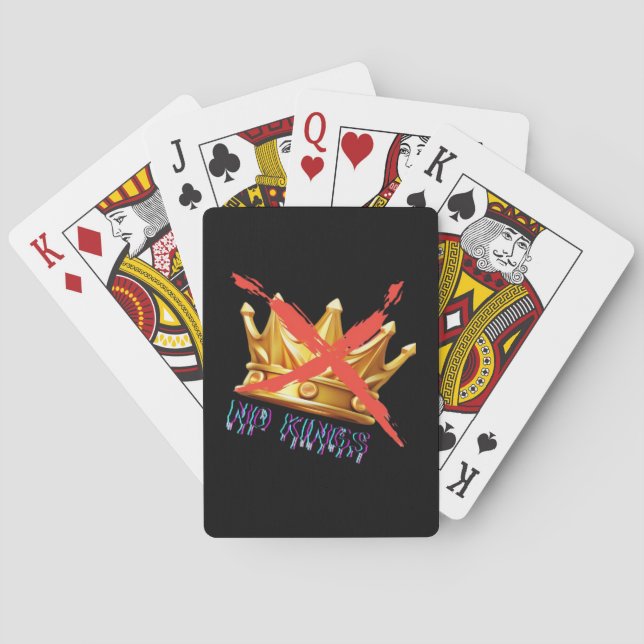 Keine Könige Trendy Design Spielkarten (Rückseite)