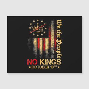 Keine Könige Vintage America Flagge 1776 18. Oktob Magnetkarte