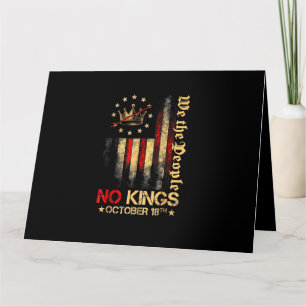 Keine Könige Vintage Amerika Flagge 1776 18. Oktob Karte