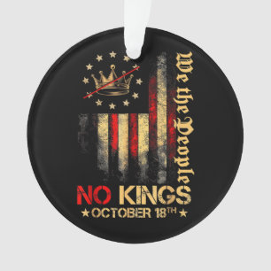 Keine Könige Vintage Amerika Flagge 1776 18. Oktob Ornament