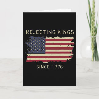 Keine Könige Vintage Patriotische Freiheit Freihei Karte