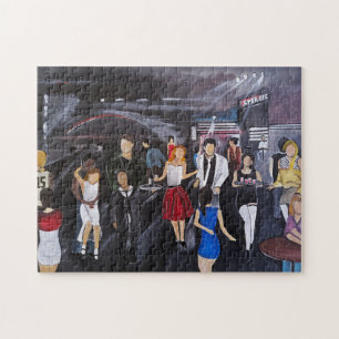 Keine Kontrolle Malerei von Alfred Fox Poster Puzzle