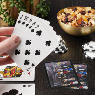 Keine Kontrolle Malerei von Alfred Fox Spielkarten