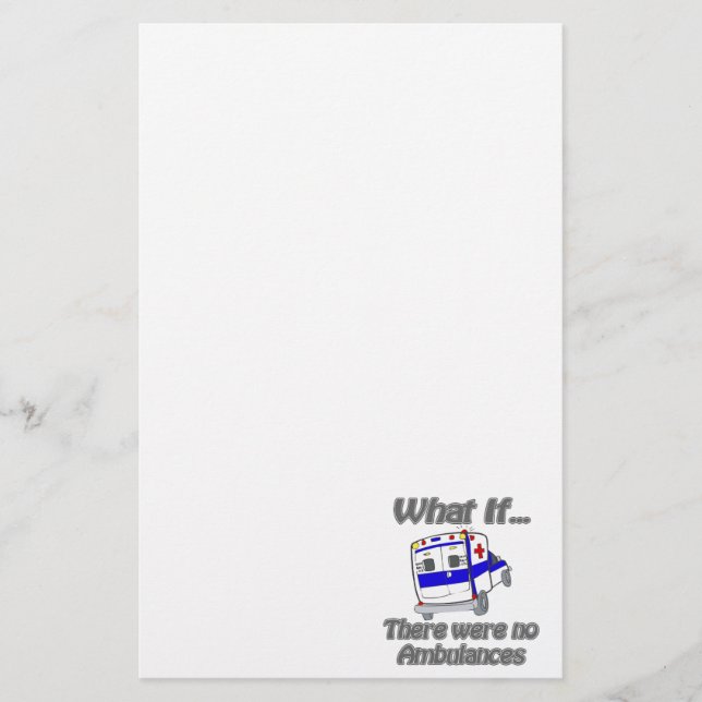 Keine Krankenwagen Briefpapier (Vorderseite)