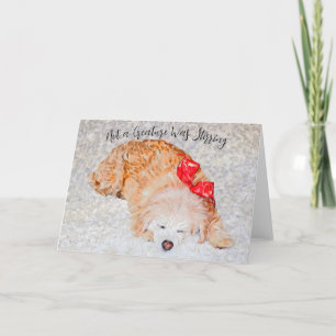 Keine Kreatur war dabei, die Urlaubskarte zu reiße Dankeskarte