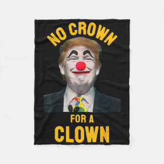 Keine Krone für einen Clown Anti-Trump-Präsident Fleecedecke