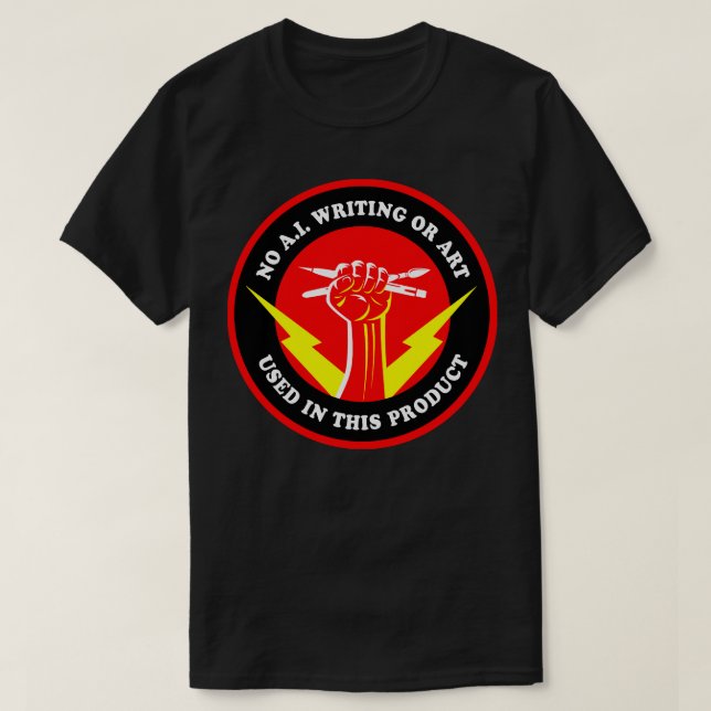 Keine künstliche Intelligenz T-Shirt (Design vorne)